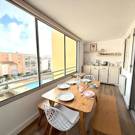 Confort 4-6 Pers Agde,animaux Ok, Richelieu A 150m, Piscine, Parking, Aqualand -