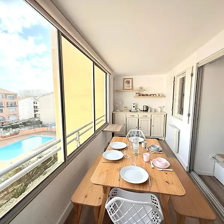Confort 4-6 Pers Agde,animaux Ok, Richelieu A 150m, Piscine, Parking, Aqualand - 아그